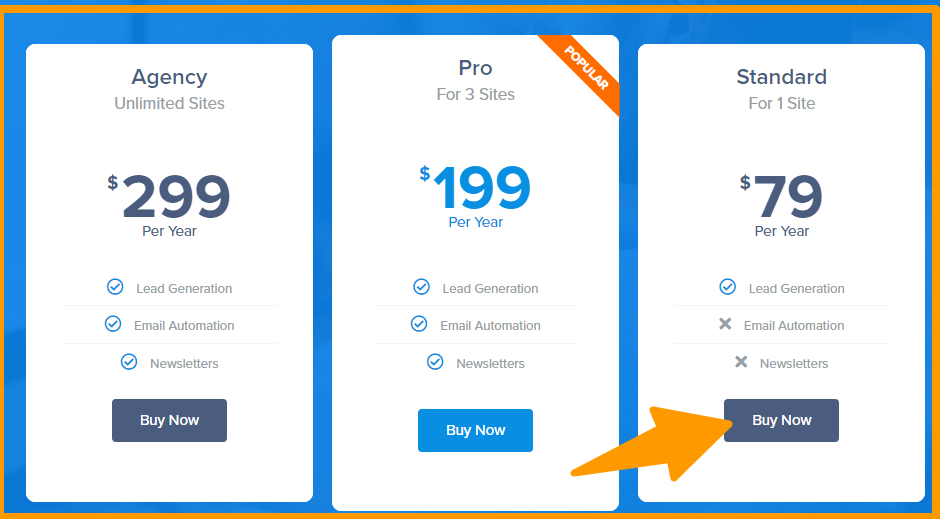 MailOptin pricing- Thrive leads alternative