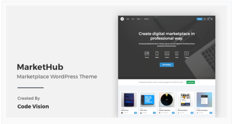 MarketHub - Marketplace WordPress Themes