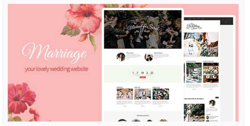 Marriage - WordPress Wedding Themes