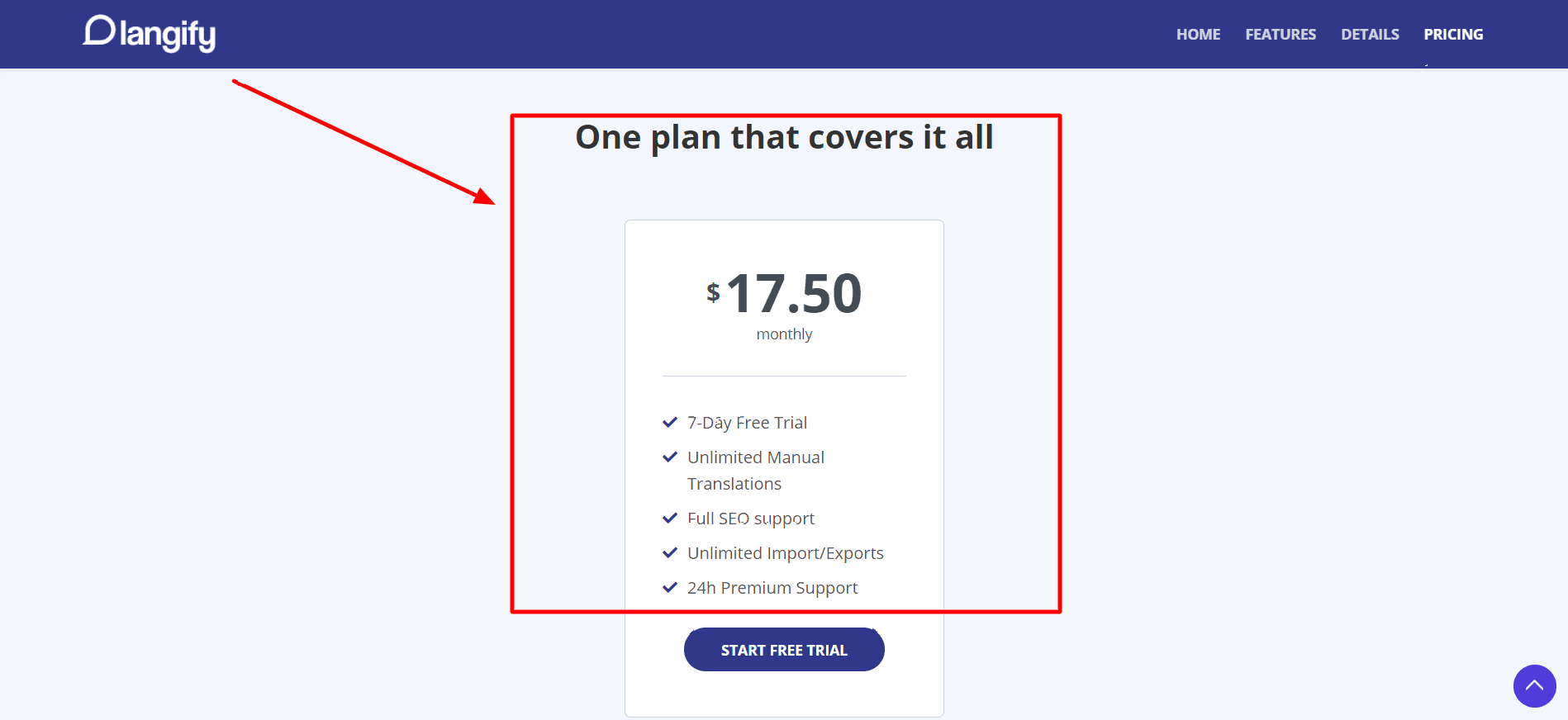 Langify Pricing- Weglot vs Langify