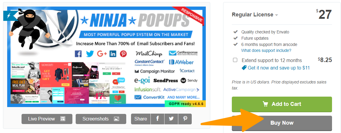 Ninja Popups - best thriveleads alternative