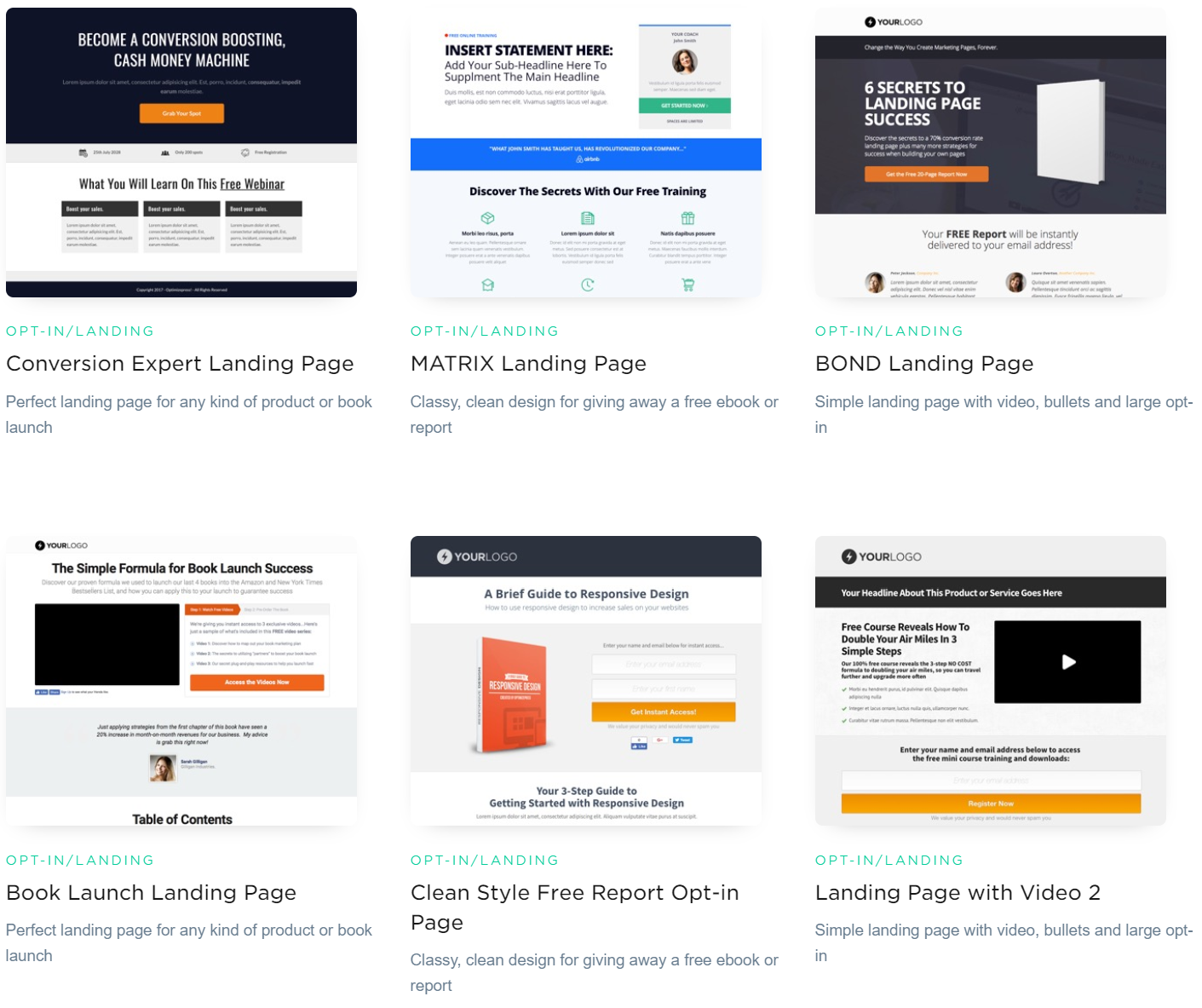  OptimizePress Review- Landing Page Templates 