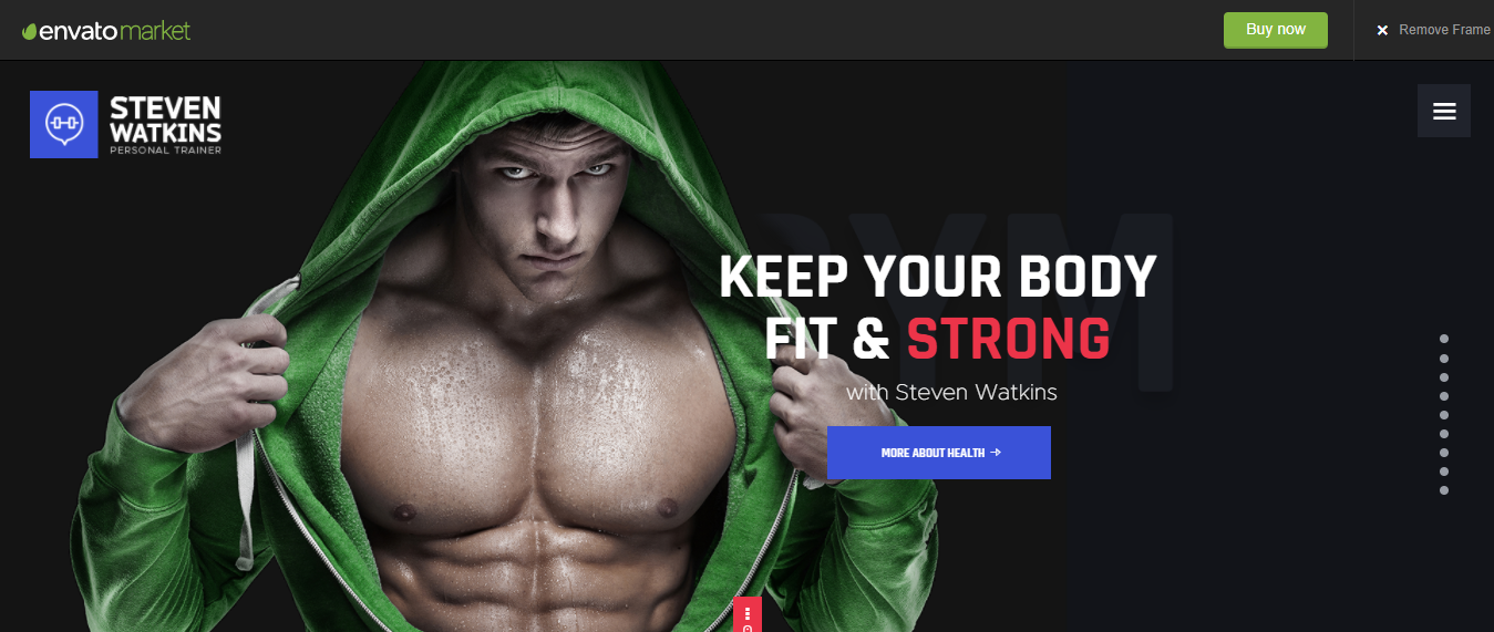 Personal Gym Trainer - WordPress Sports Theme