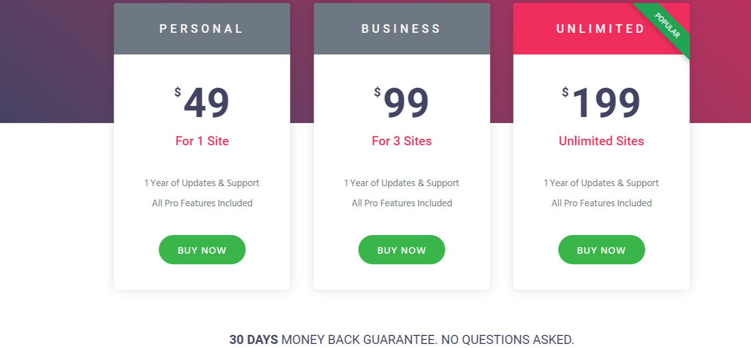 Elementor Pricing- Elementor vs Divi