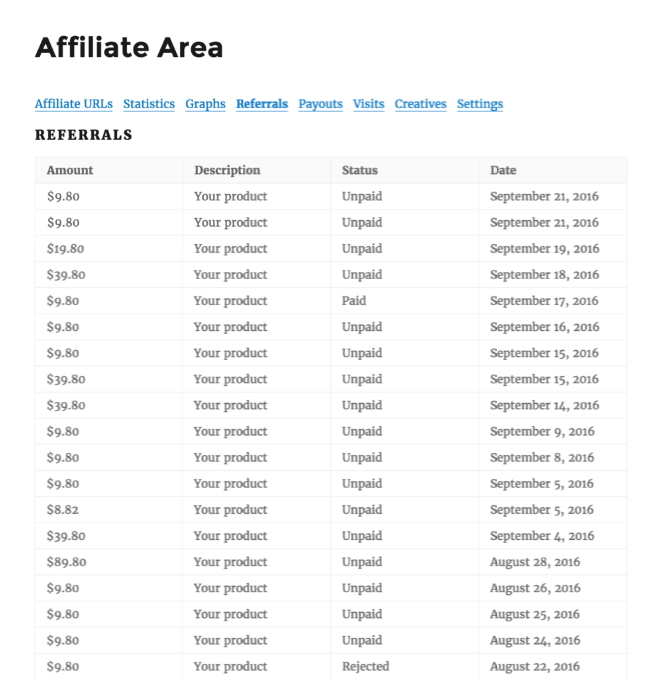 Referrals- AffliateWP Review