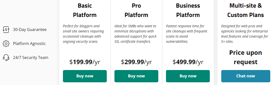 Sucuri Pricing