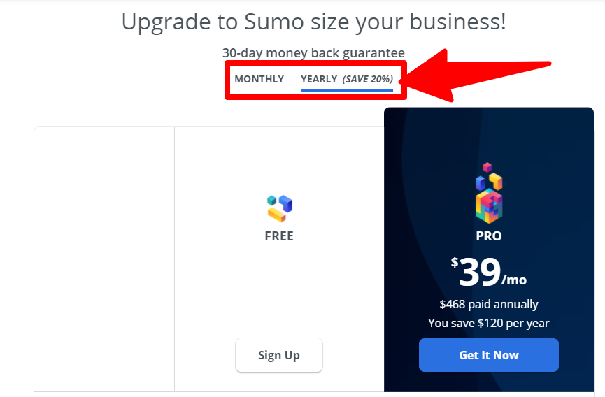 Sumo Pricing 