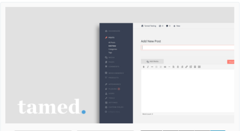 Tamed -WordPress Admin Themes