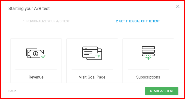 Thrive Optimize Review- Select A Conversion Goal