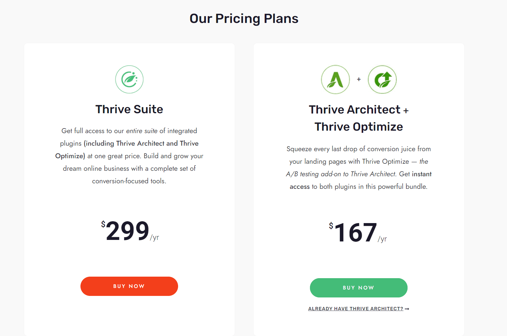 Thrive Themes Pricing