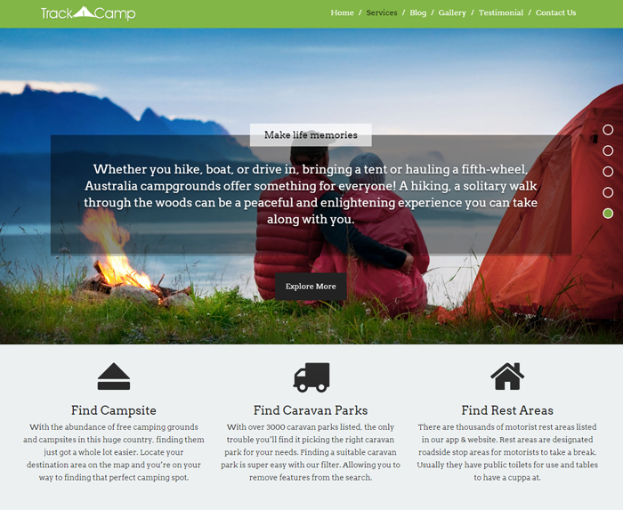 TrackCamp WordPress Theme