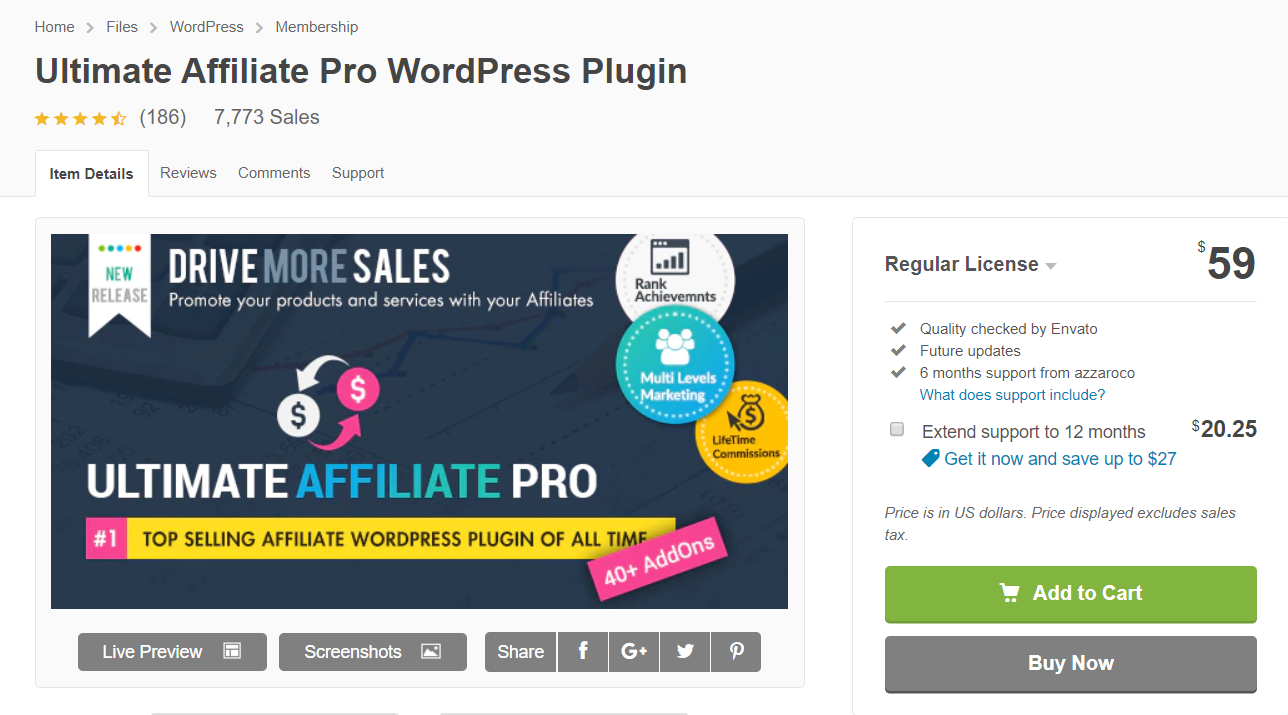 Top 10 Best Affiliate Plugins- Ultimate Affiliate Pro