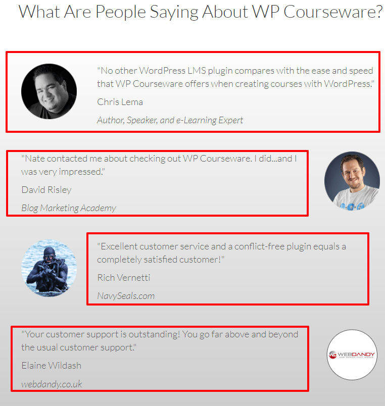 WP-Courseware-Customer Reviews