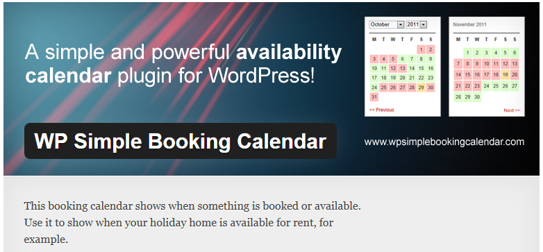 WP Simple Booking Calendar