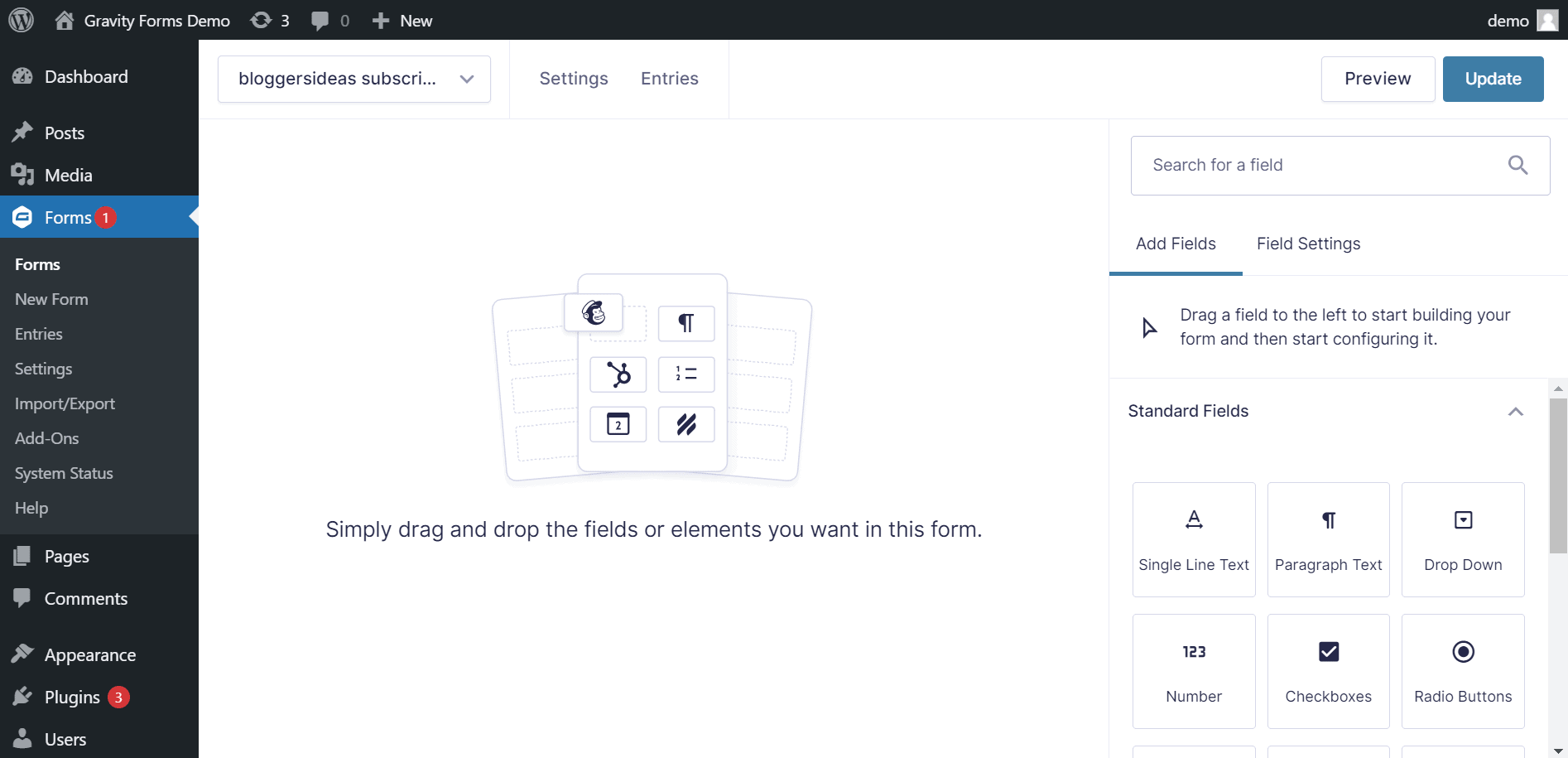 Upload the form to your website