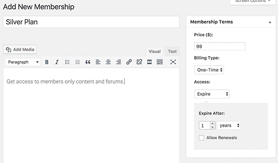 Membership Plans - Create A Membership Site