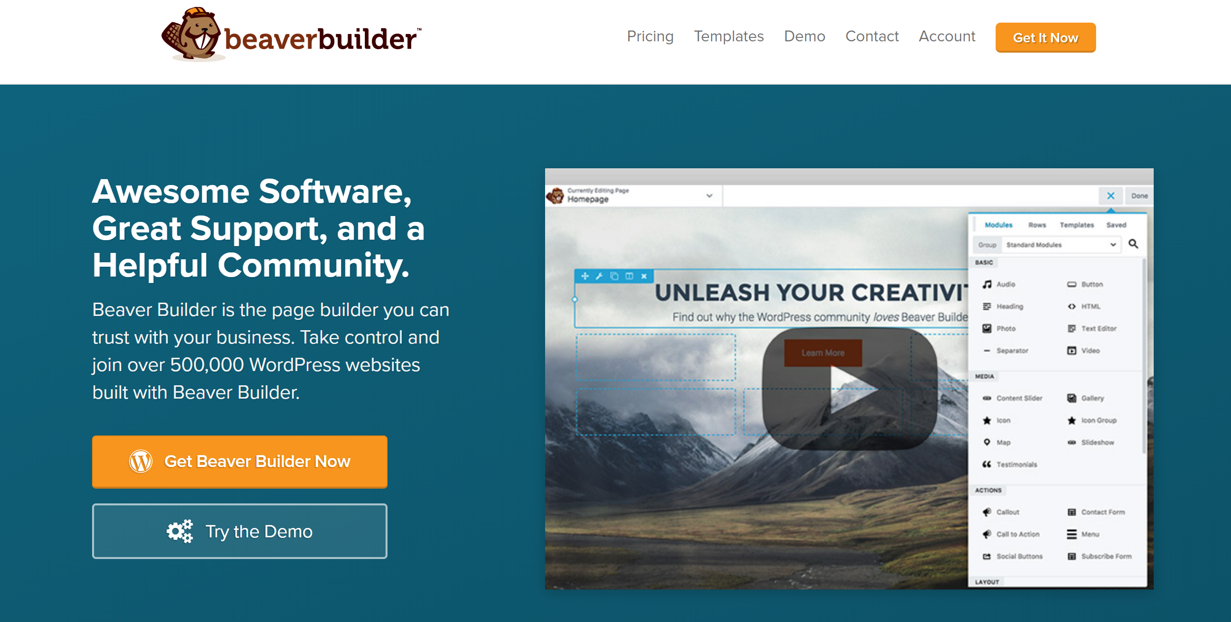 wpbeaverbuilder features pricing structure