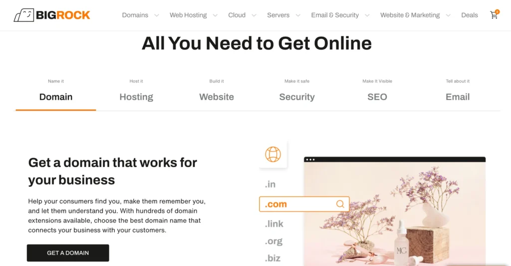 BigRock Hosting's Key Features