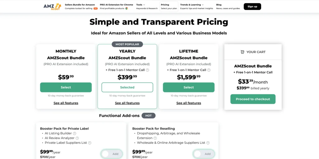AMZScout Pricing: What's The Cost?