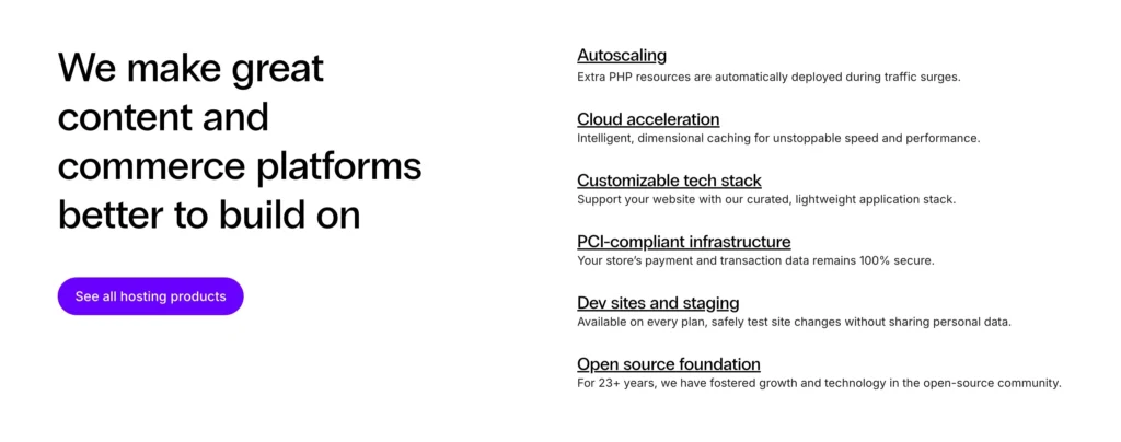 Features Offered By Nexcess: