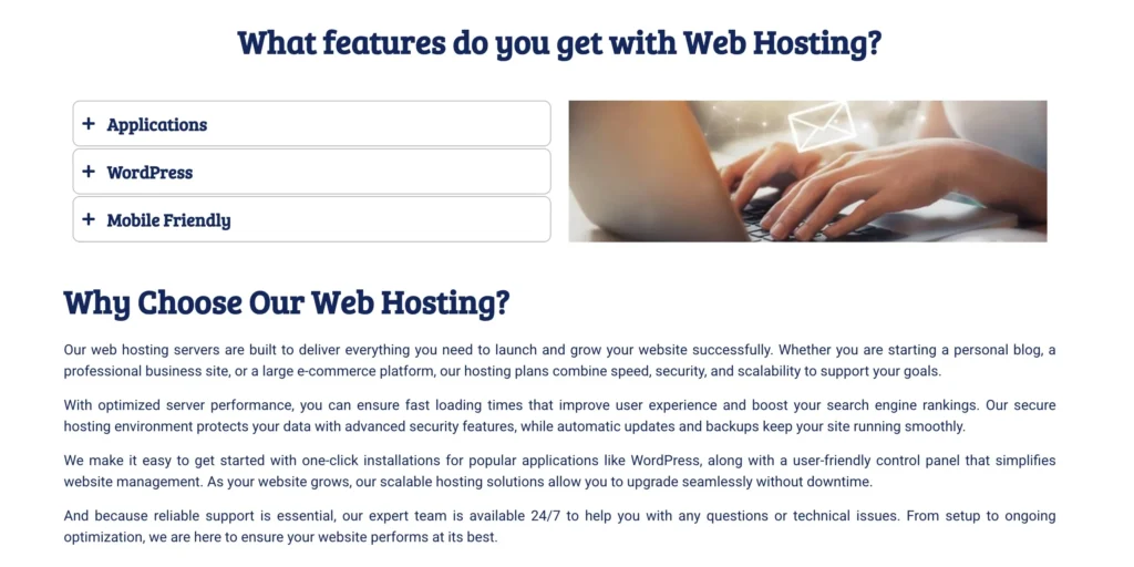 Key Features of Miss Hosting