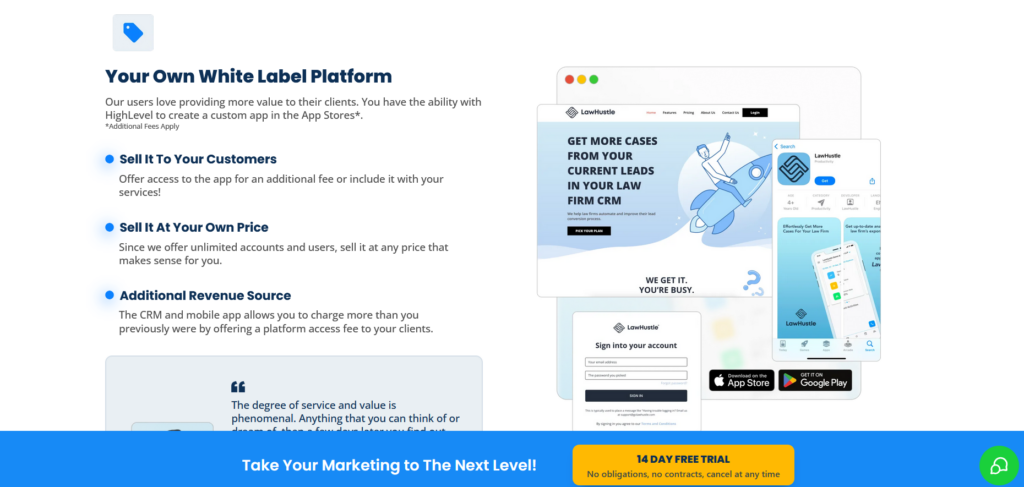 Gohighlevel features