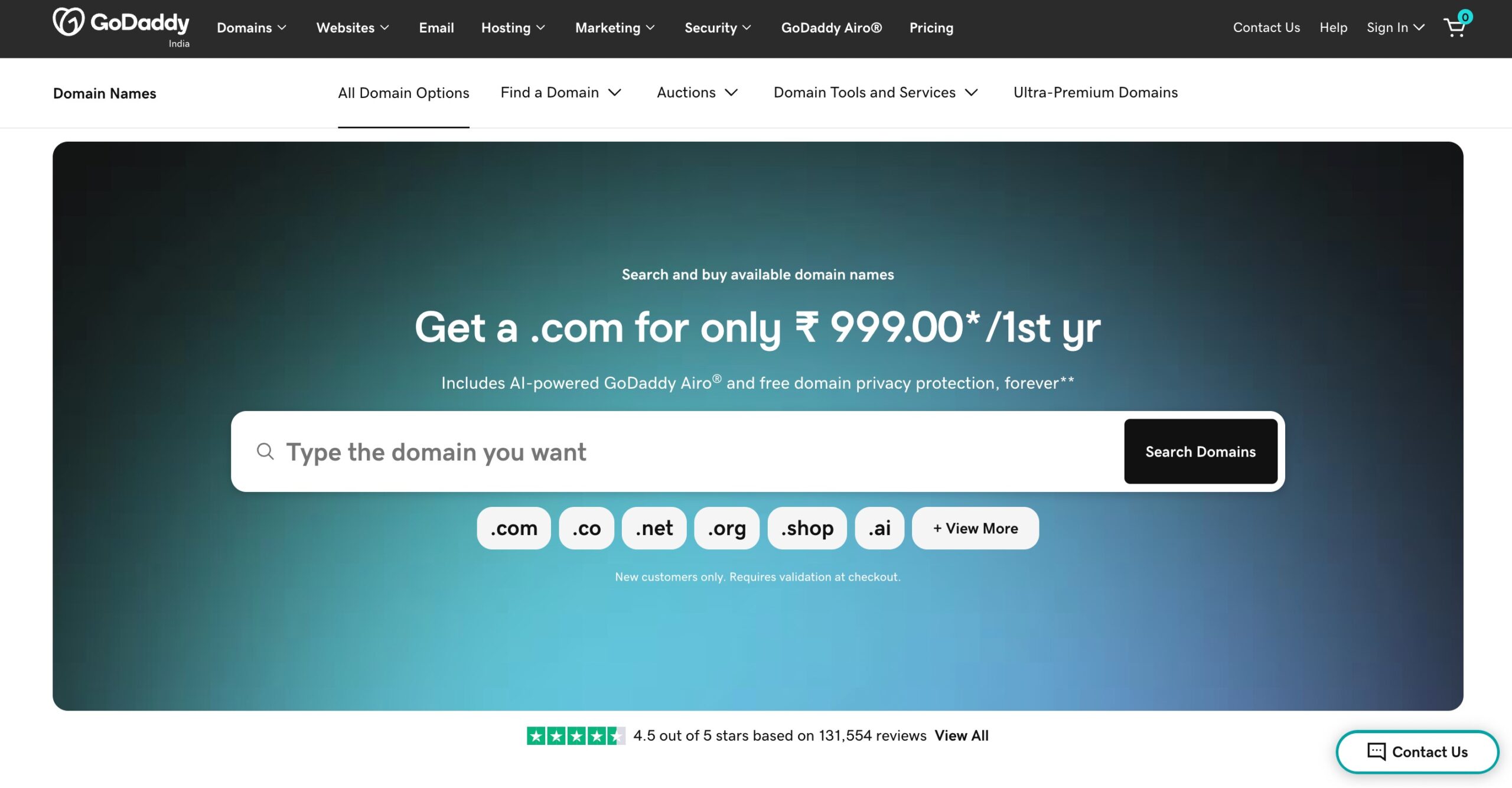 GoDaddy Domain Overview