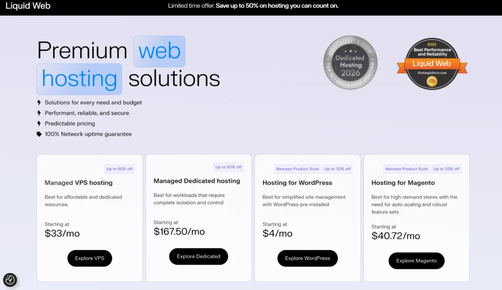 Liquid Web - pricing