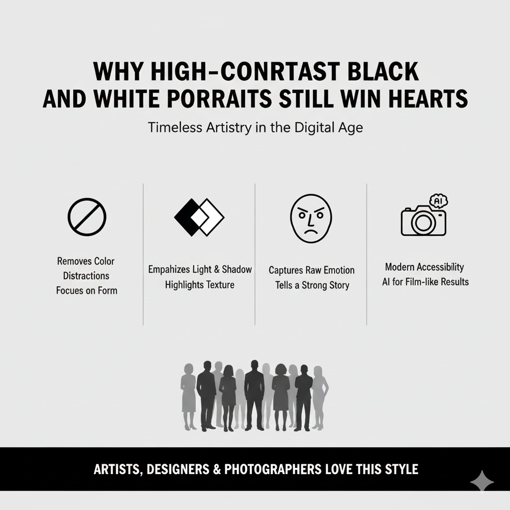 Black and White Portrait Prompts