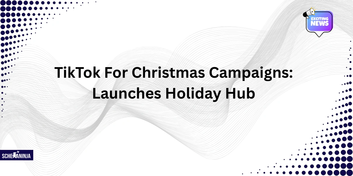 TikTok For Christmas Campaigns: Launches Holiday Hub
