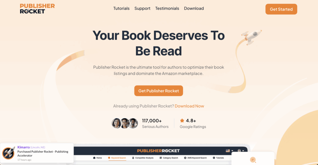 Publisher Rocket Main Page