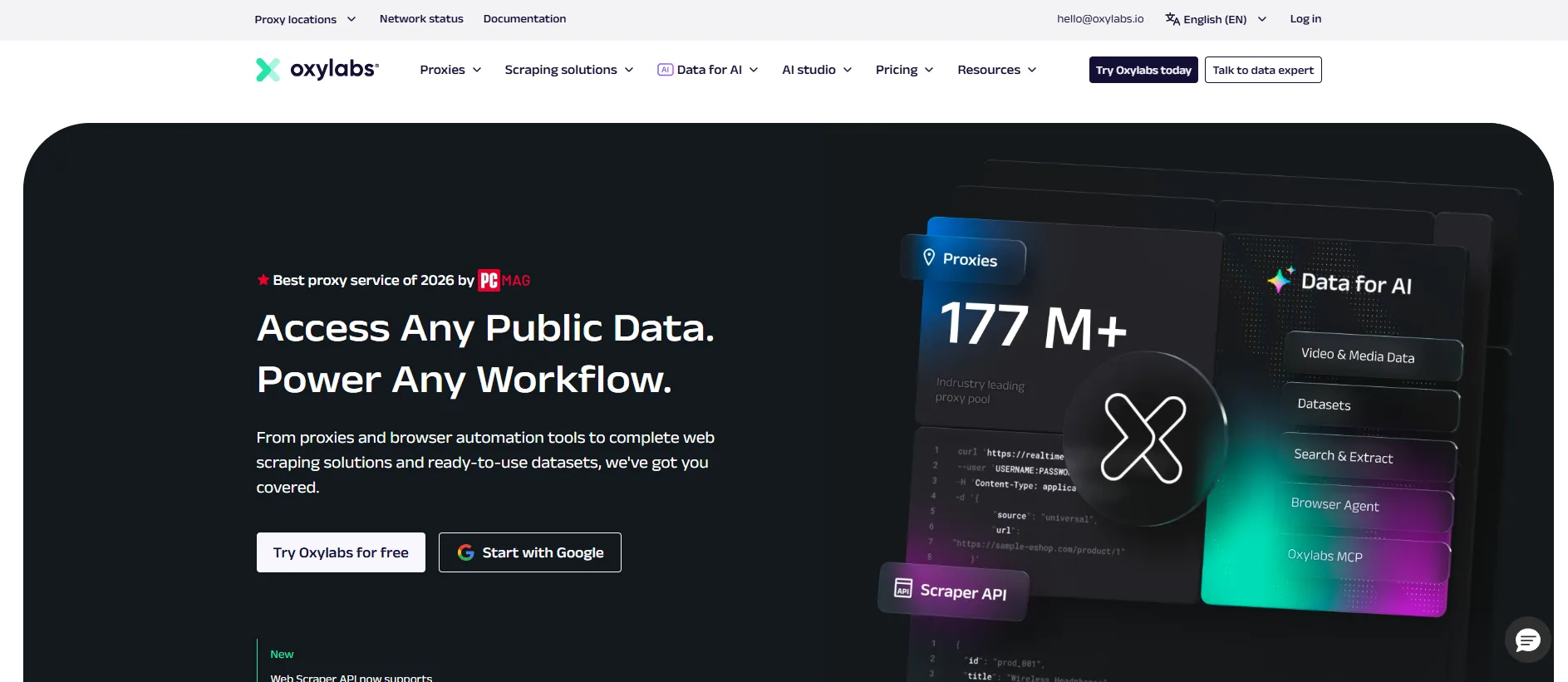 Oxylabs — Best for Enterprise Travel Fare Collection