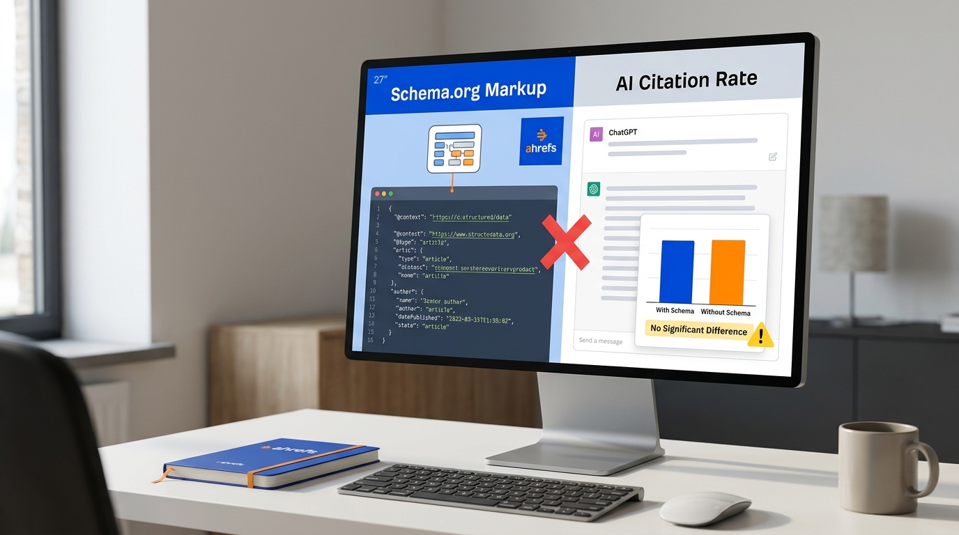 Ahrefs Study Drops a Bombshell — Schema Has No Impact on AI Citation Rates