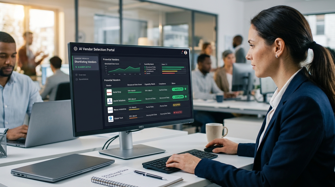 AI Agents Are Now Shortlisting Vendors — Your Structured Data Determines Whether You Make the List