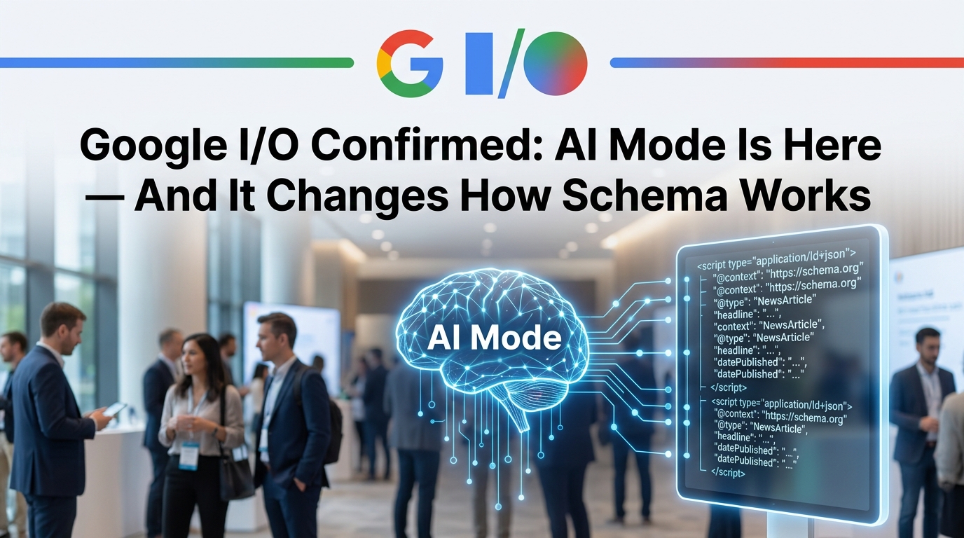Google I/O Confirmed AI Mode Is Here — And It Changes How Schema Works