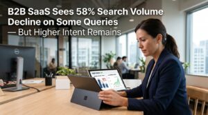 B2B SaaS Sees 58% Search Volume Decline on Some Queries — But Higher Intent Remains