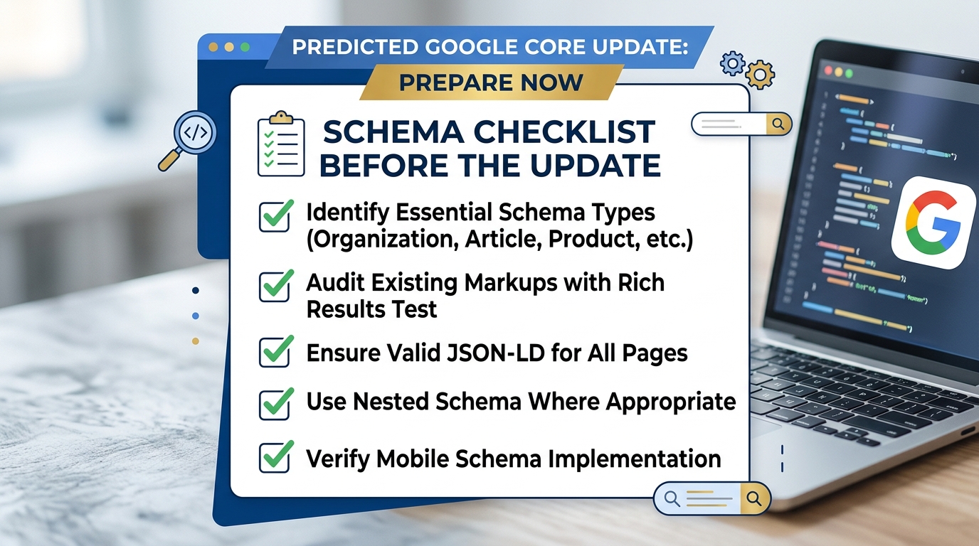 Google Core Update Is Predicted — Here Is the Schema Checklist Before It Drops