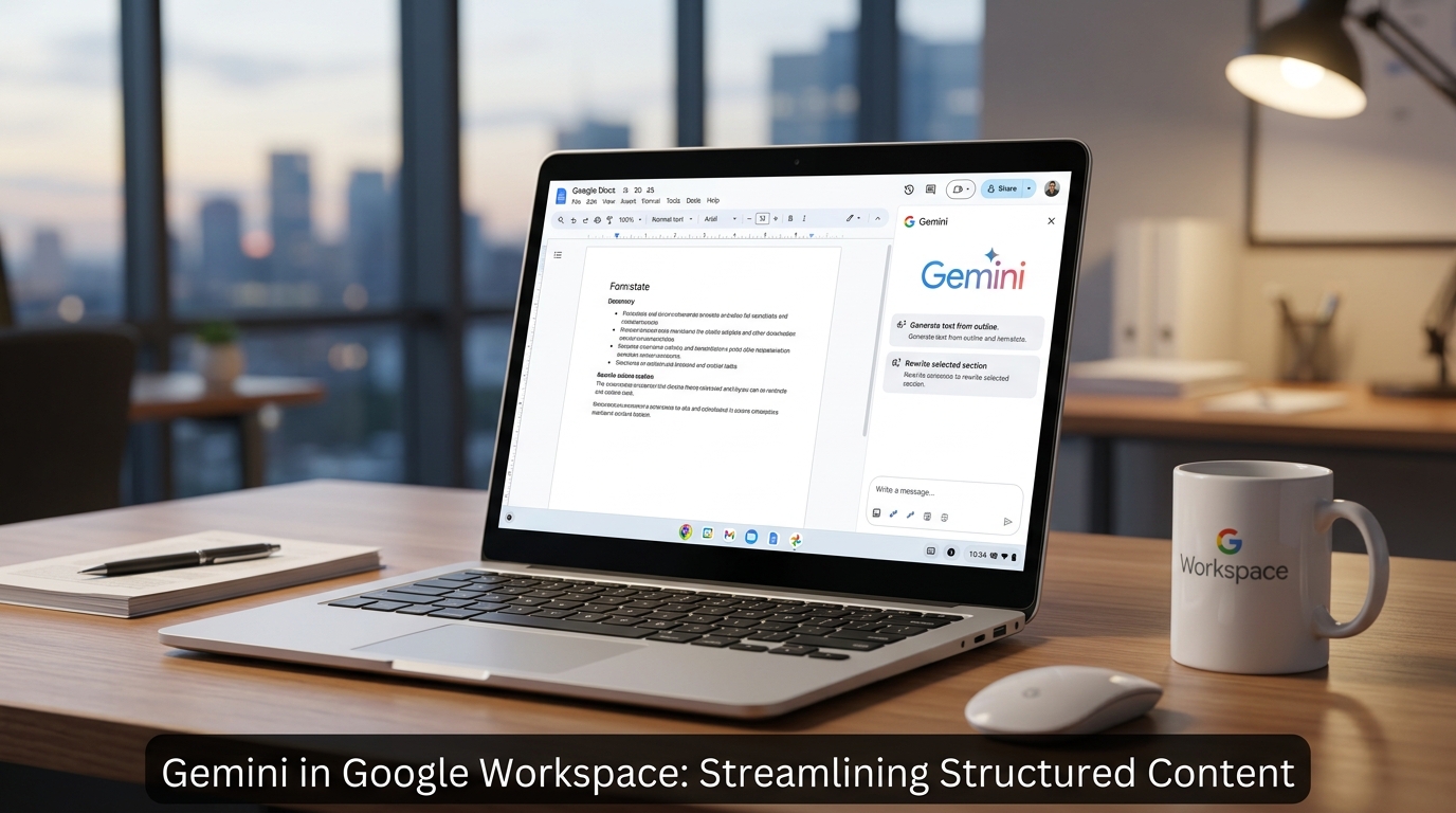 Google Rolls Out Gemini Capabilities to Docs, Sheets, Slides and Drive — What It Means for Structured Content