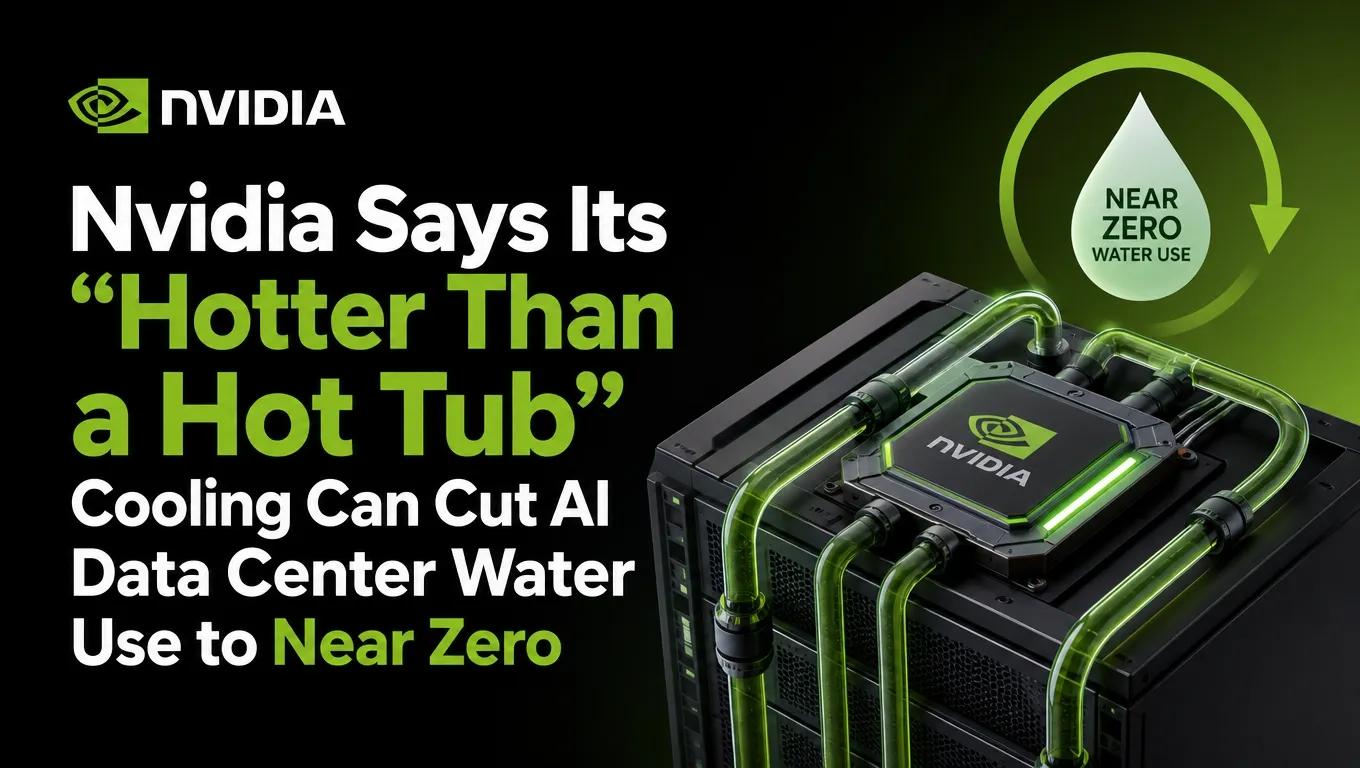 Nvidia Says Its "Hotter Than a Hot Tub" Cooling Can Cut AI Data Center Water Use to Near Zero