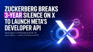 Zuckerberg Breaks 3-Year Silence on X to Launch Meta's Developer API