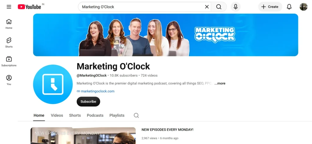 Marketing O'Clock