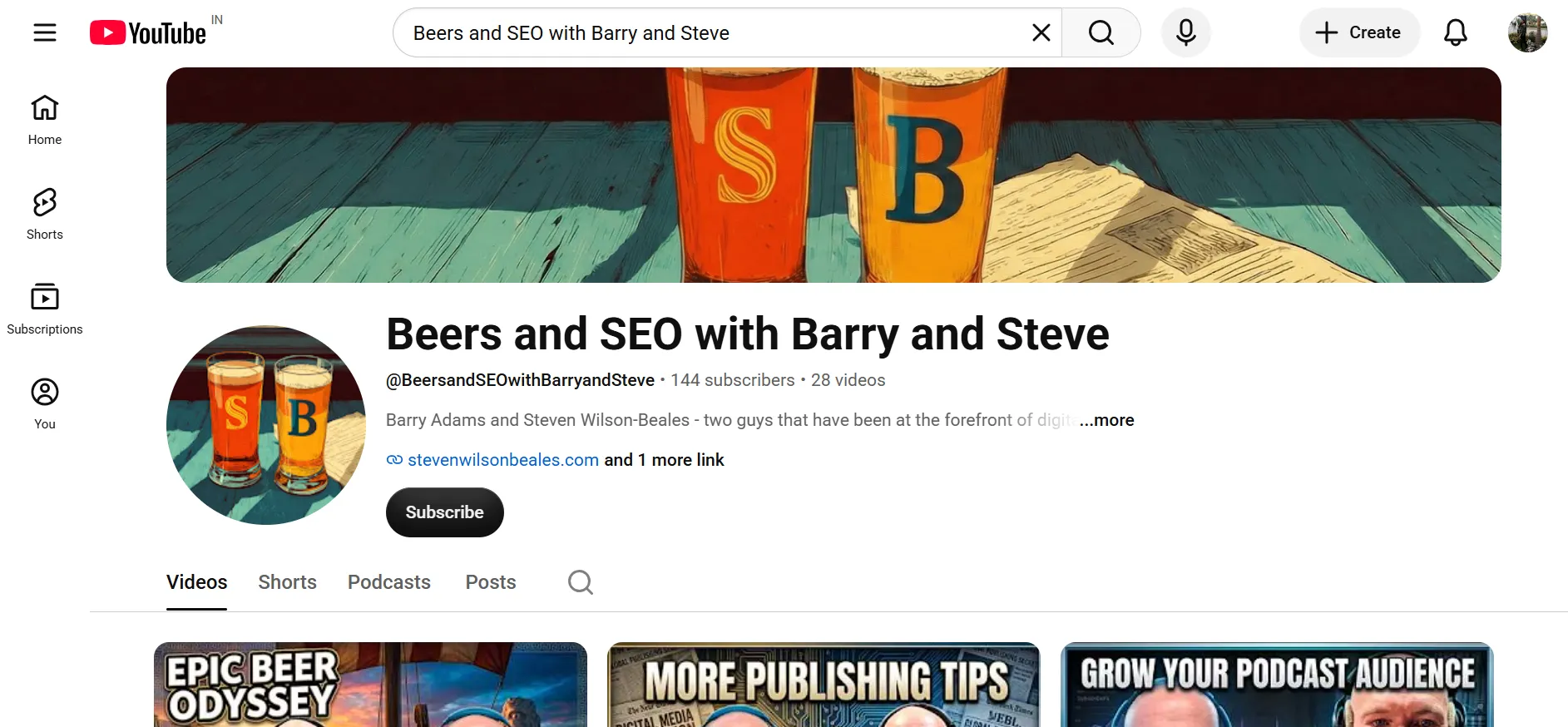 Beers and SEO with Barry and Steve
