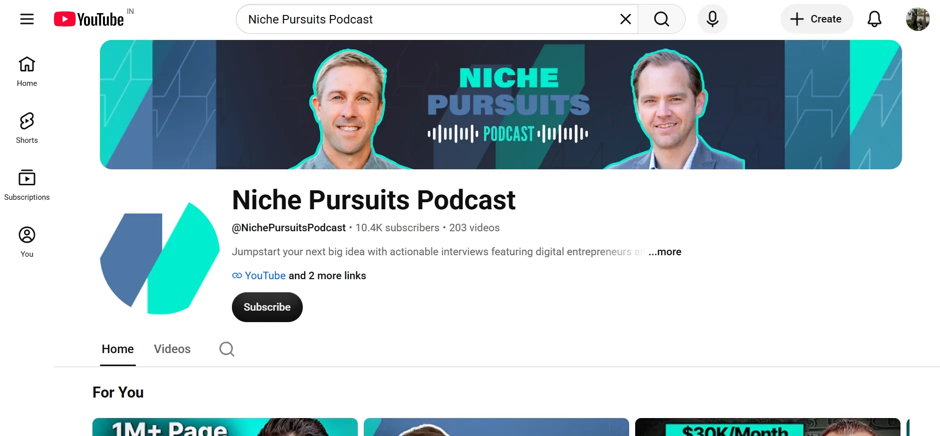 Niche Pursuits Podcast (SEO episodes)