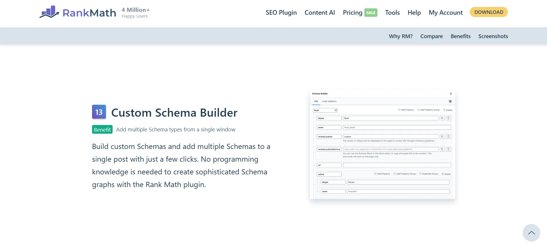 Rankmath Schema Markup Generator