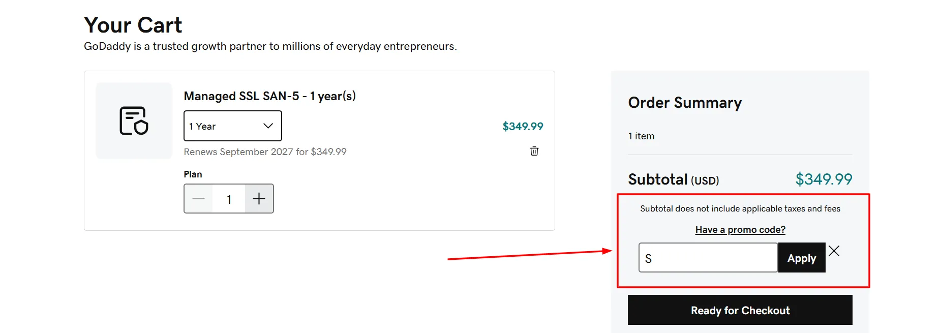 Godaddy ssl coupon 3